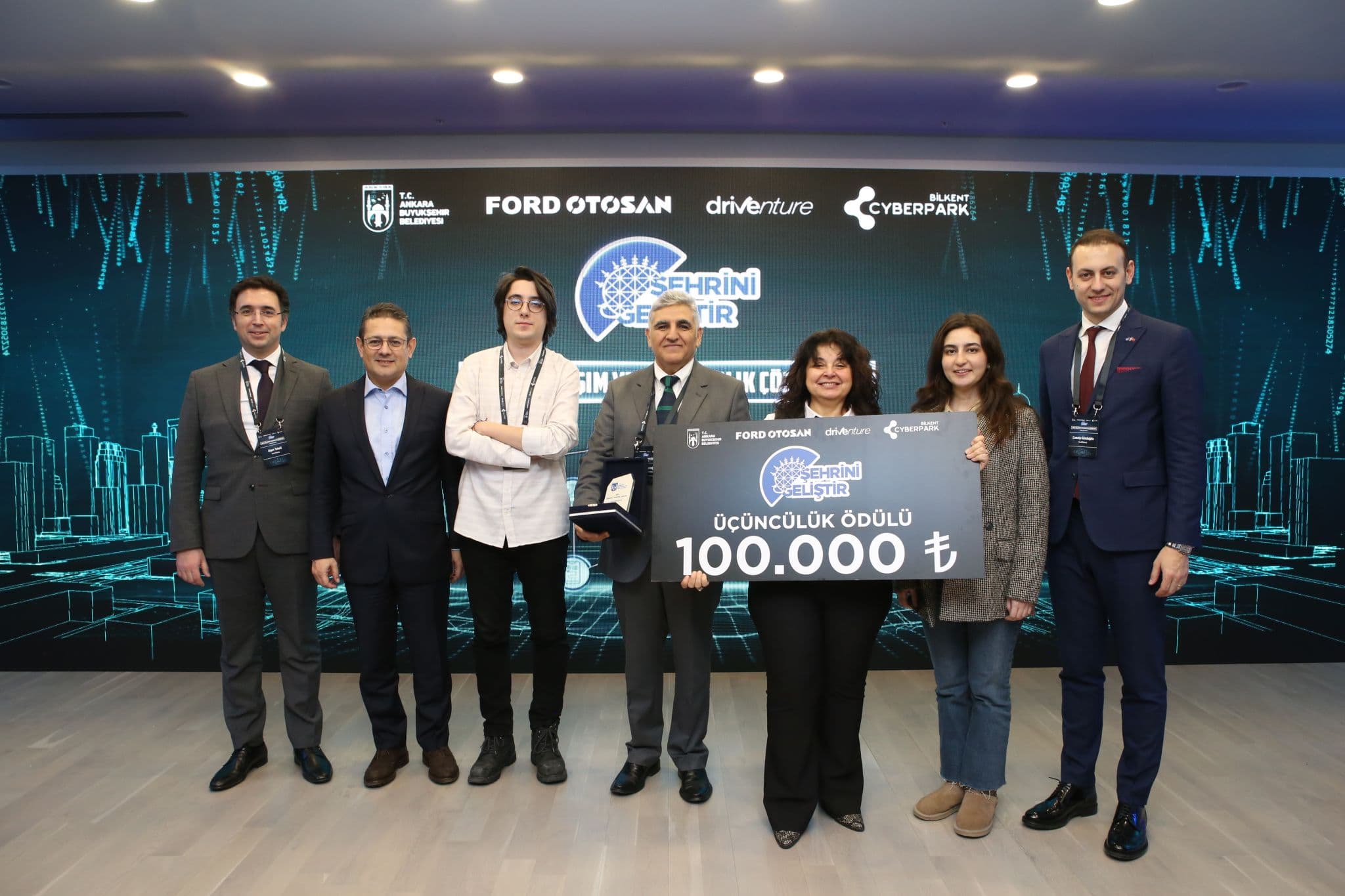 Şehrini Geliştir Ankara 3. ödül 100.000 TL çeki
